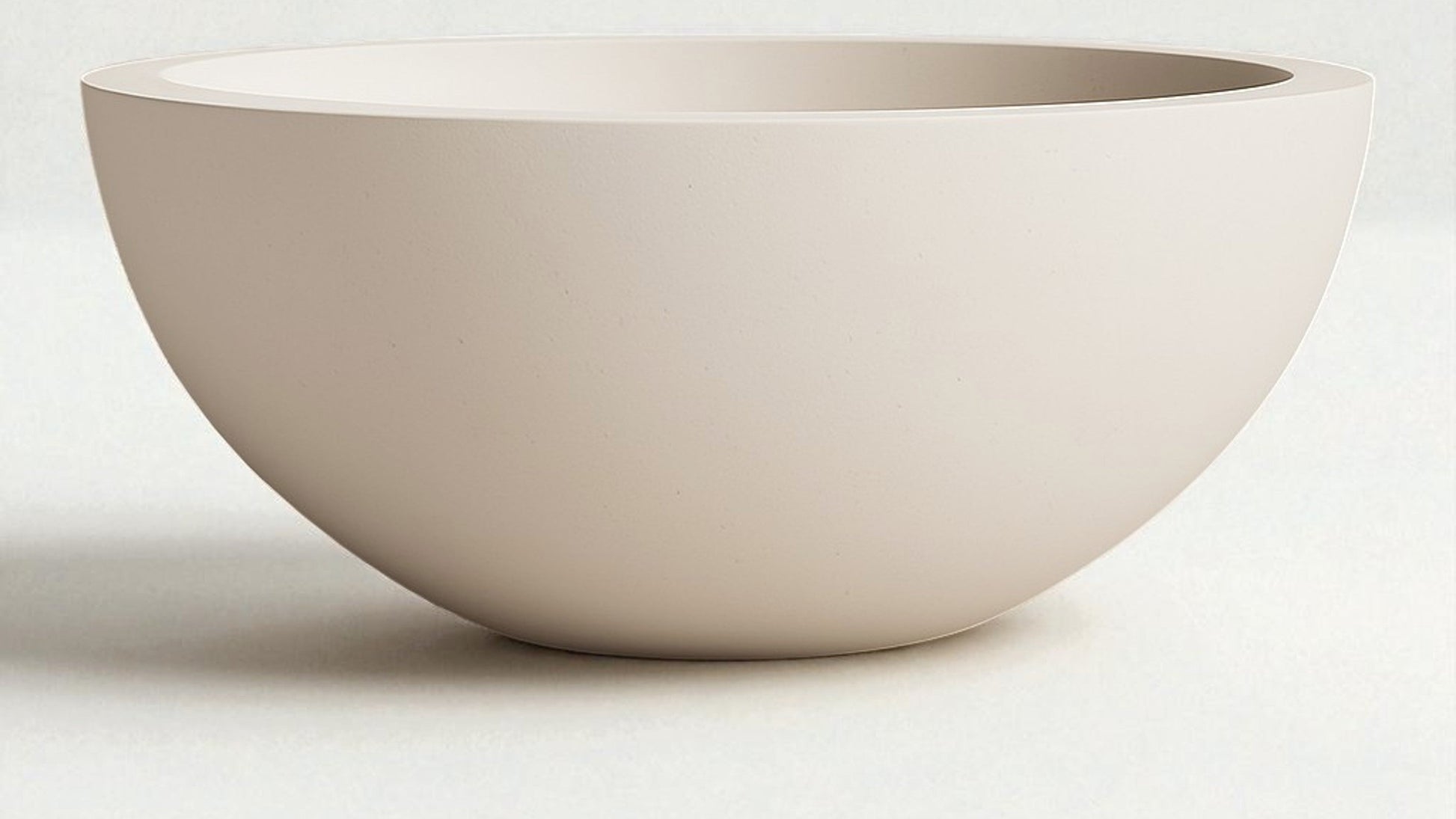Warming Trends AON 26" White Finsih Glass Fiber Reinforced Concrete Aura Small Bowl With U100 Crossfire Brass Burner and 21" Circular Plate