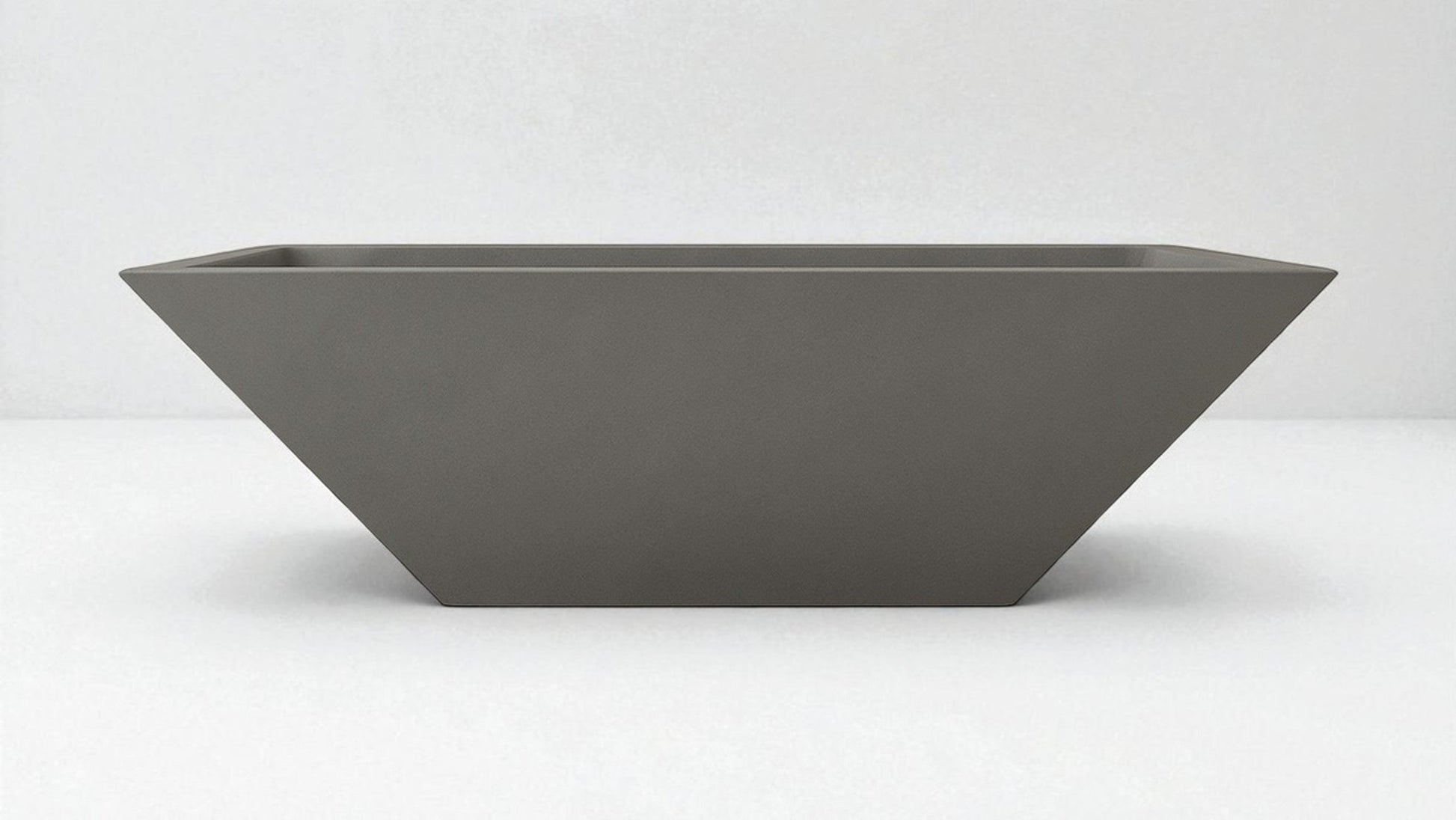 Warming Trends AON 31" Charcoal Finish Glass Fiber Reinforced Concrete Square Ember Medium Wok With U100 Crossfire Brass Burner and 24" Square Plate