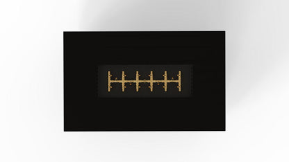 Warming Trends AON 48" Black Powder-Coated Steel Rectangular Liquid Propane Fire Table With Push Button Ignition and UT170 CrossFire Brass Burner