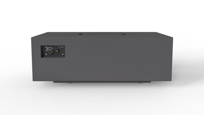 Warming Trends AON 48" Charcoal Powder-Coated Steel Rectangular Natural Gas Fire Table With Platinum Ignition and UT170 CrossFire Brass Burner
