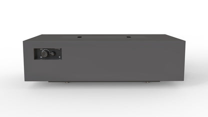Warming Trends AON 60" Charcoal Powder-Coated Steel Rectangular Natural Gas Fire Table With Mercury Ignition and UT230 CrossFire Brass Burner
