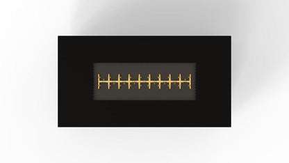 Warming Trends AON 72" Black Powder-Coated Steel Rectangular Liquid Propane Fire Table With Platinum Ignition and UT290 CrossFire Brass Burner