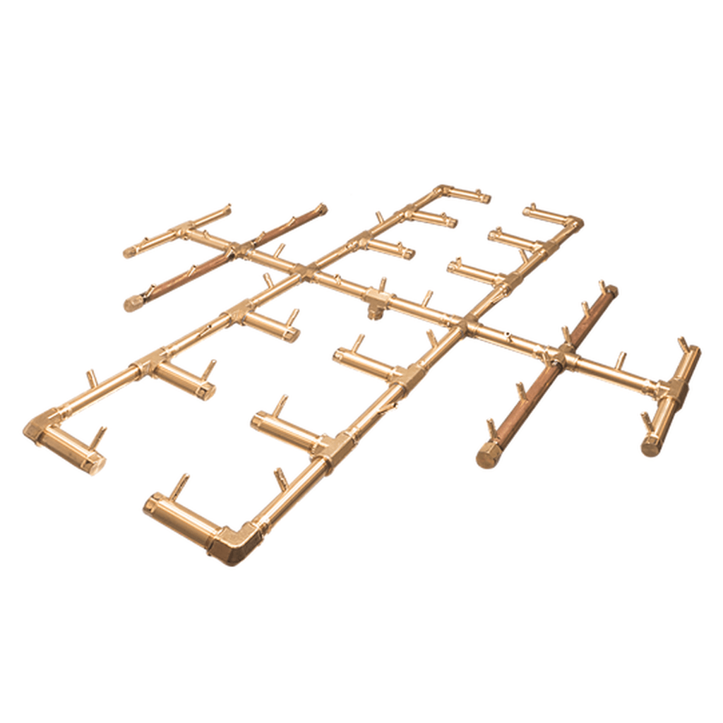 Warming Trends CFB450 Original Crossfire Brass Burner with 3/4" Dual Flex Line Kit