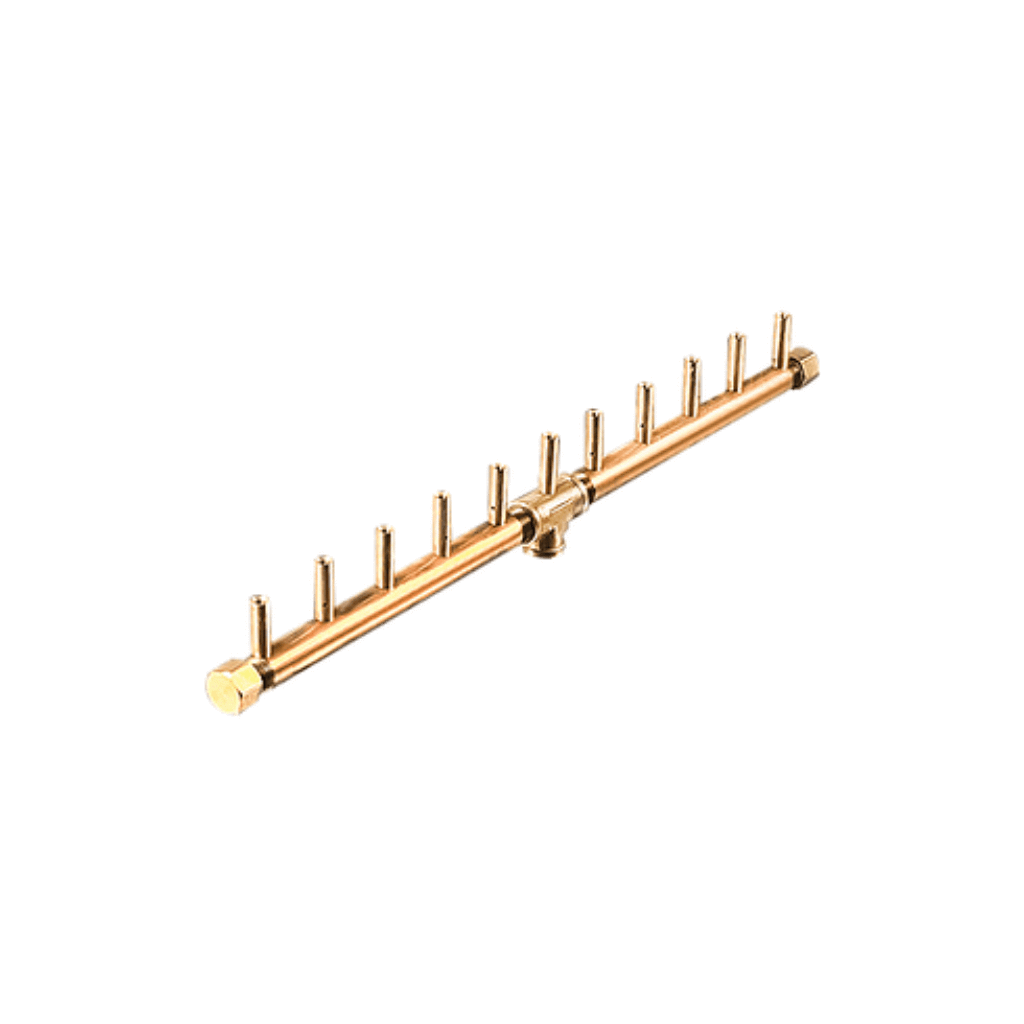 Warming Trends CFBL110 Linear Crossfire Brass Burner with 3/4" Flex Line Kit