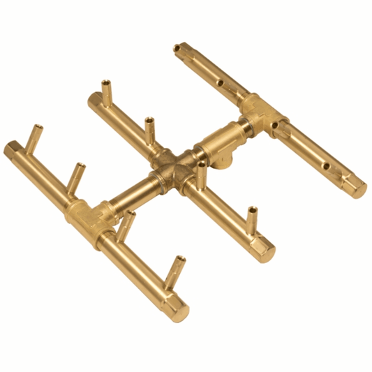 Warming Trends CFBST120 Square Tree - Style Crossfire Brass Burner