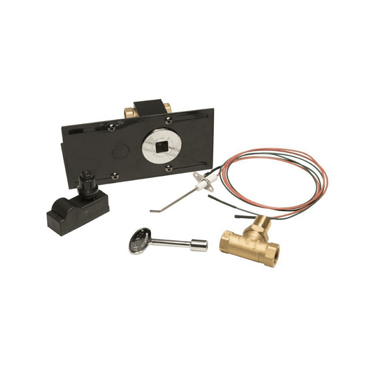 Warming Trends Push Button Ignition Kit With Mounting Bracket & 3/4" Dual Flex Line Kit