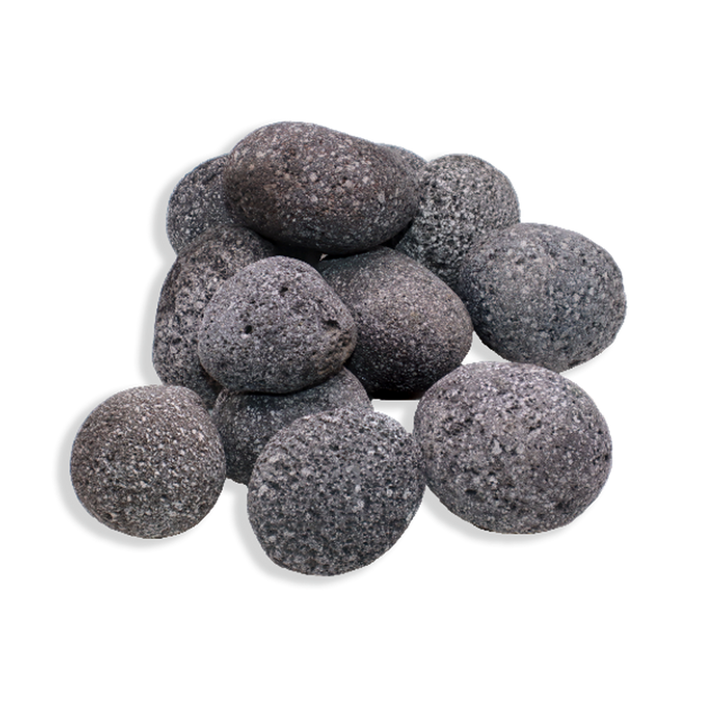 Warming Trends 1" to 2" Gray/Black Rolled Lava Rock (4 Bags)
