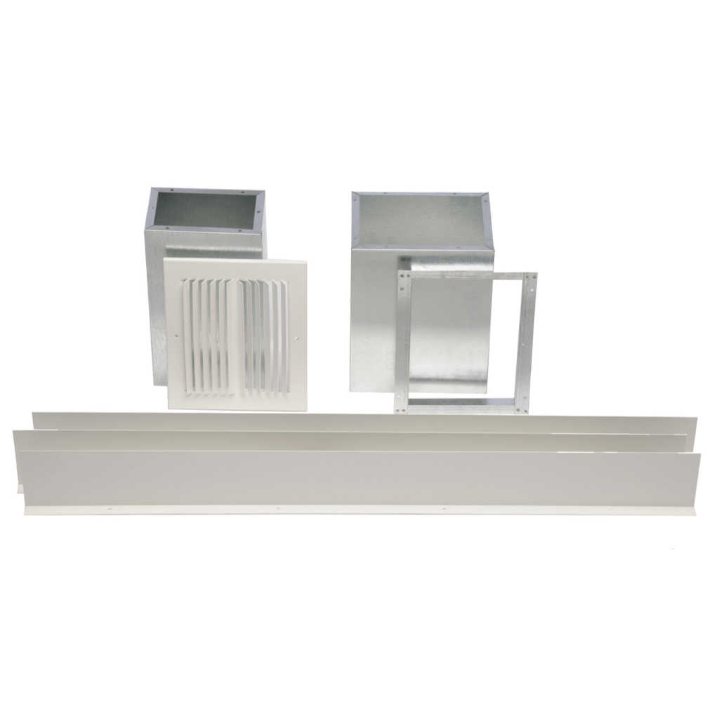 Williams Furnace Side Outlet Register with 10” Boot and Damper for Top- and Direct-Vent Furnaces