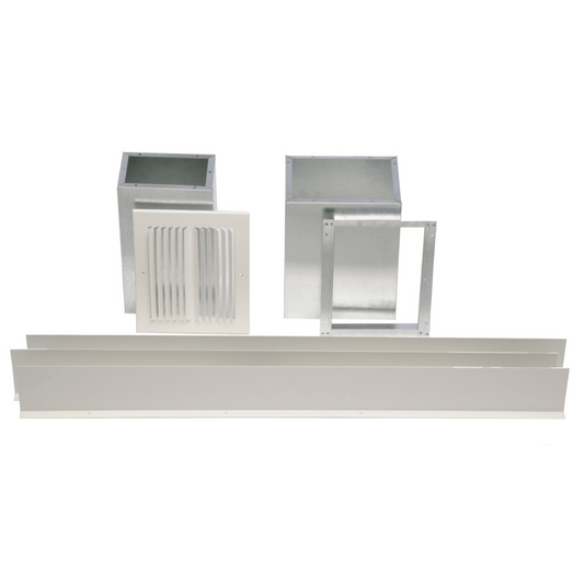 Williams Furnace Side Outlet Register with 10” Boot and Damper for Top- and Direct-Vent Furnaces