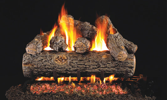 Real Fyre 30" Golden Oak Designer Plus Vented Gas Log Set
