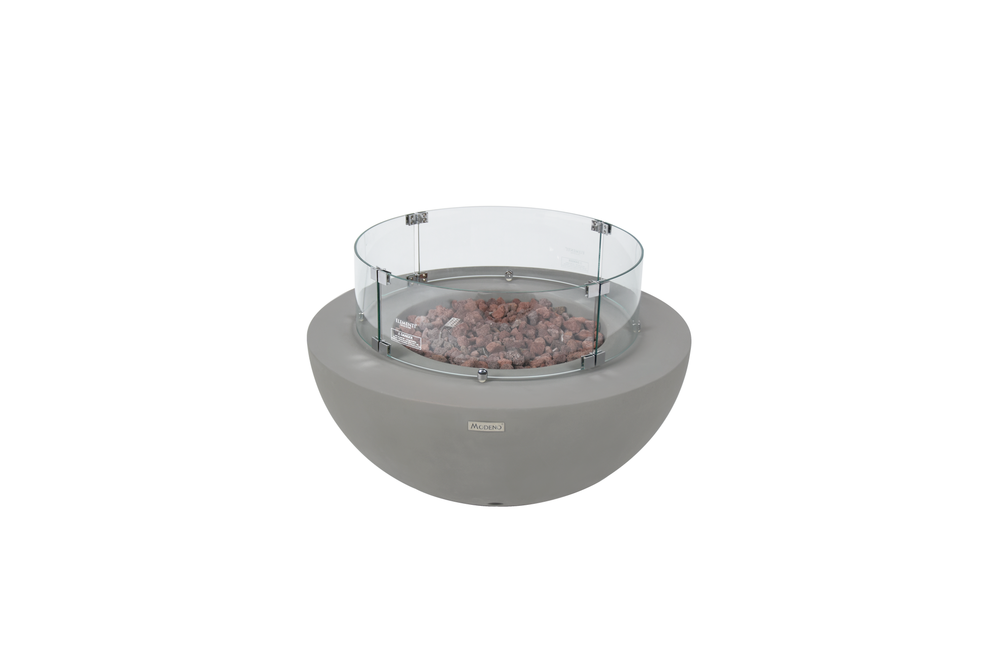 Modeno Roca 34" Gray Bowl Concrete Liquid Propane Fire Table