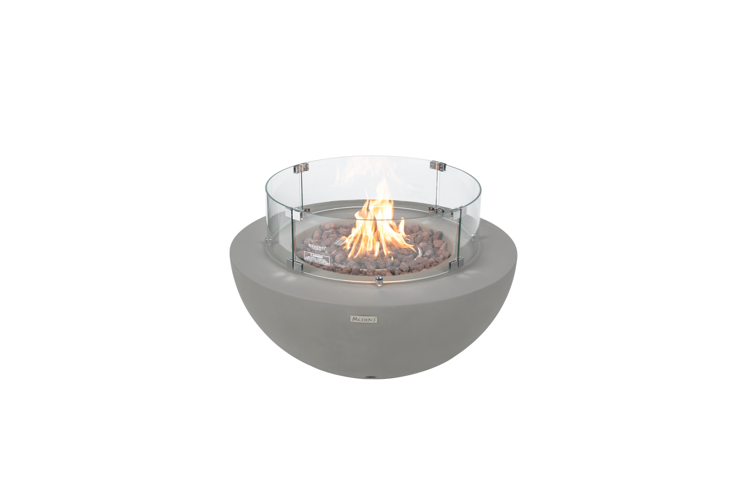 Modeno Roca 34" Gray Bowl Concrete Liquid Propane Fire Table