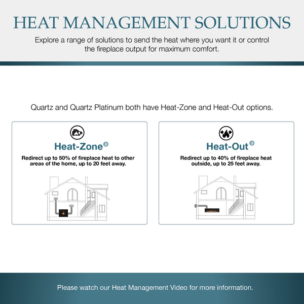 Majestic Quartz Platinum 36" Traditional Top/Rear Direct Vent Propane Gas Fireplace With IntelliFire Touch Ignition System