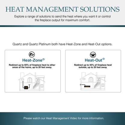 Majestic Quartz Platinum 36" Traditional Top/Rear Direct Vent Propane Gas Fireplace With IntelliFire Touch Ignition System